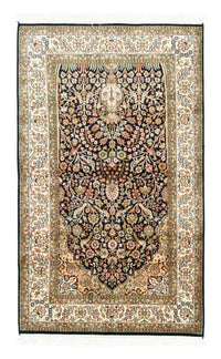 Zijden tapijt - Kashmir Silk - 156 x 95 cm - blauw