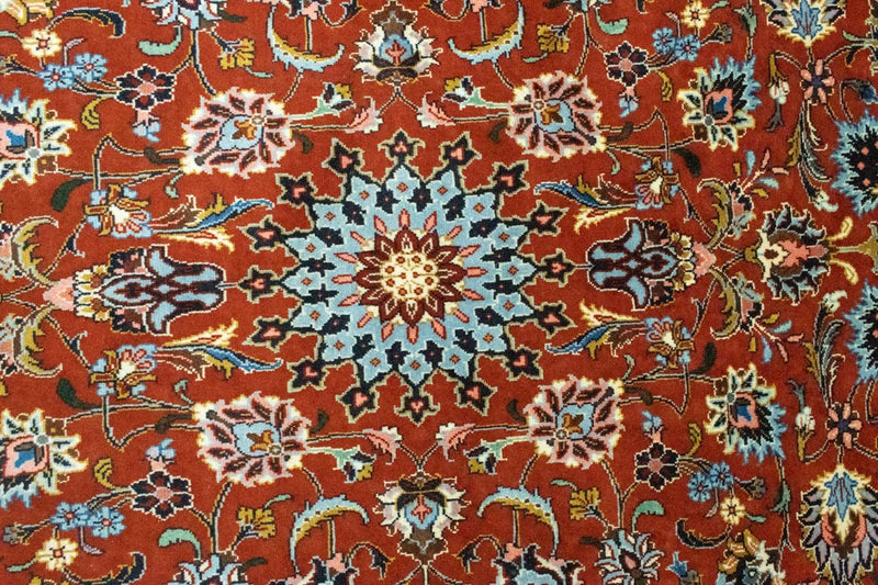 Perzisch tapijt - Tabriz - 226 x 141 cm - roest