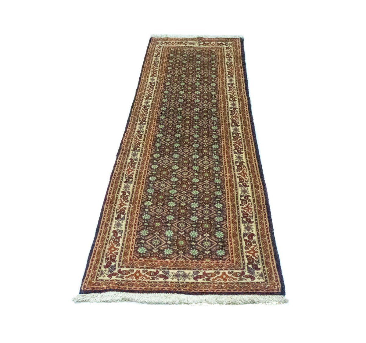 Loper Perzisch tapijt - Bijar - 197 x 57 cm - blauw