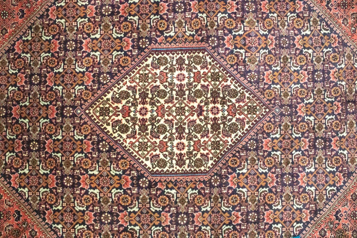 Perzisch tapijt - Bijar - 314 x 208 cm - blauw