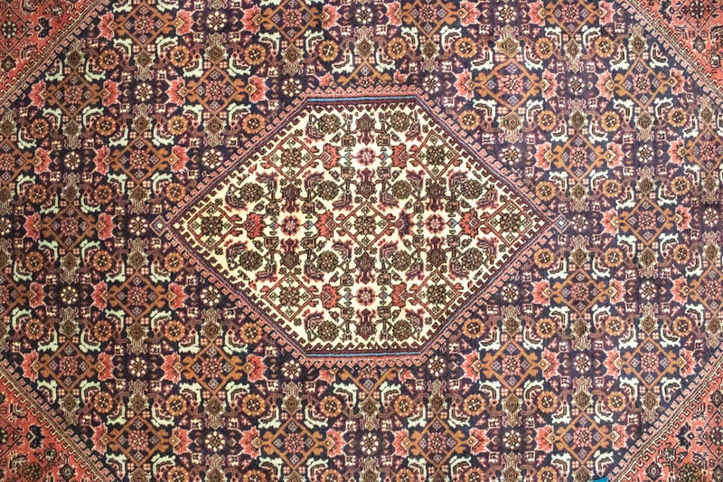 Perzisch tapijt - Bijar - 314 x 208 cm - blauw