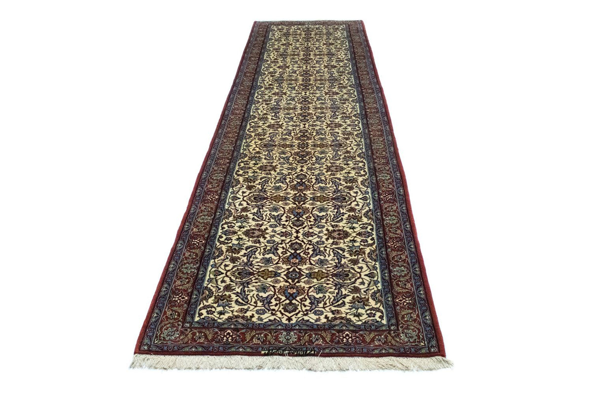 Loper Perzisch tapijt - Isfahan - Premium - 364 x 90 cm - beige