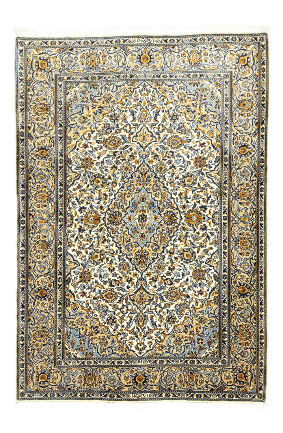 Perzisch tapijt - Keshan - 210 x 143 cm - beige