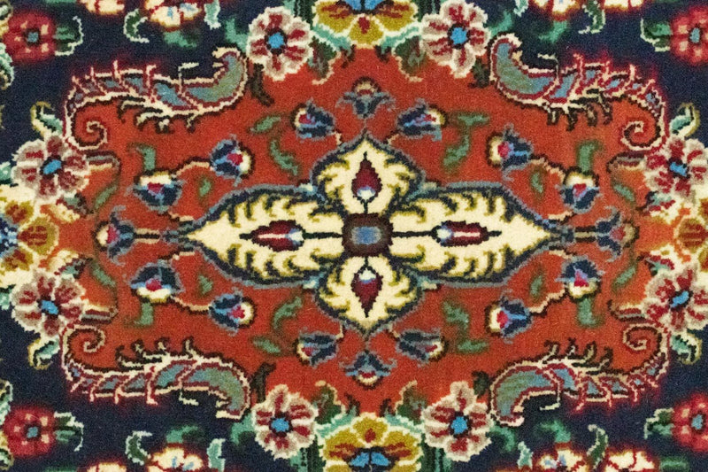 Loper Perzisch tapijt - Ghom - 164 x 51 cm - blauw