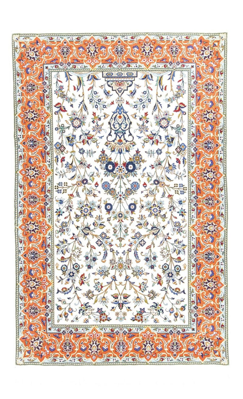 Perzisch tapijt - Tabriz - 215 x 141 cm - beige