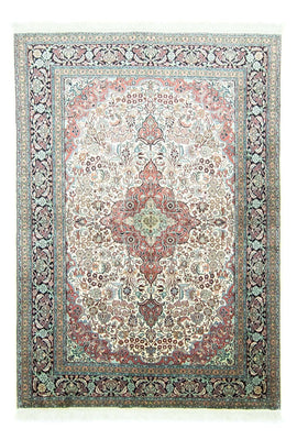 Zijden tapijt - Kashmir Silk - 218 x 153 cm - beige