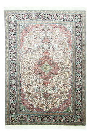 Zijden tapijt - Kashmir Silk - 218 x 153 cm - beige