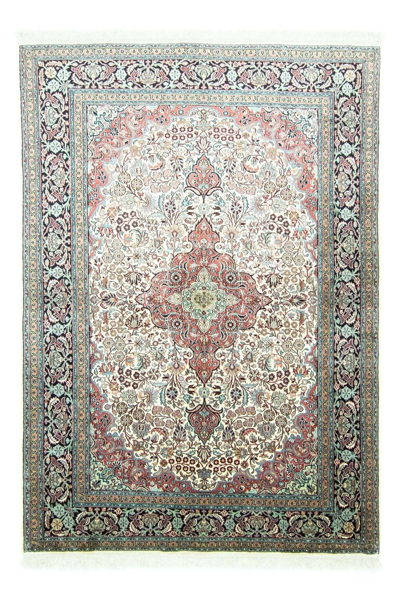 Zijden tapijt - Kashmir Silk - 218 x 153 cm - beige