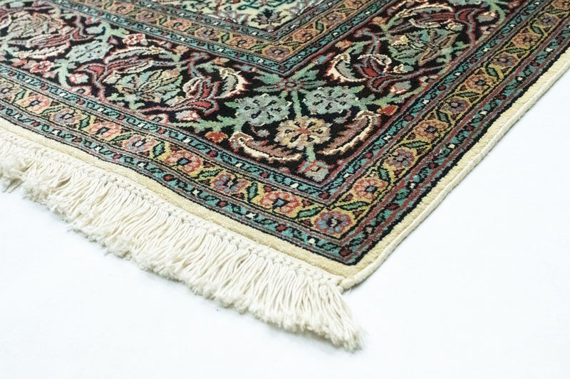 Zijden tapijt - Kashmir Silk - 218 x 153 cm - beige