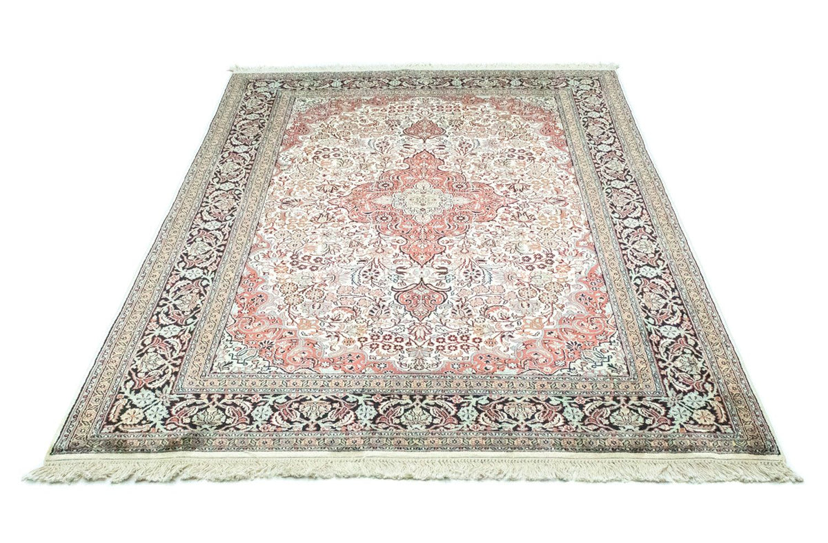 Zijden tapijt - Kashmir Silk - 218 x 153 cm - beige