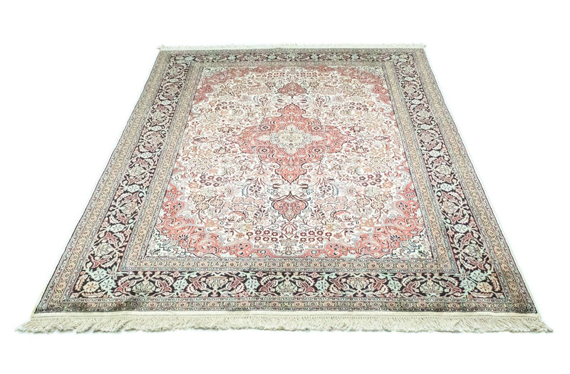 Zijden tapijt - Kashmir Silk - 218 x 153 cm - beige