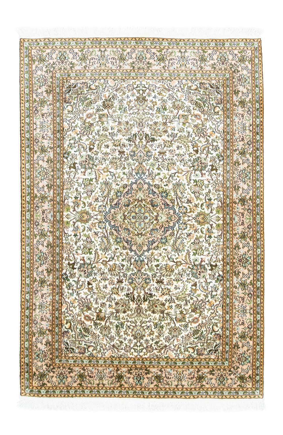 Zijden tapijt - Kashmir Silk - 183 x 125 cm - beige