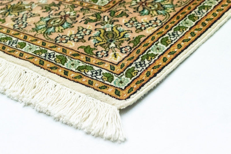 Zijden tapijt - Kashmir Silk - 183 x 125 cm - beige