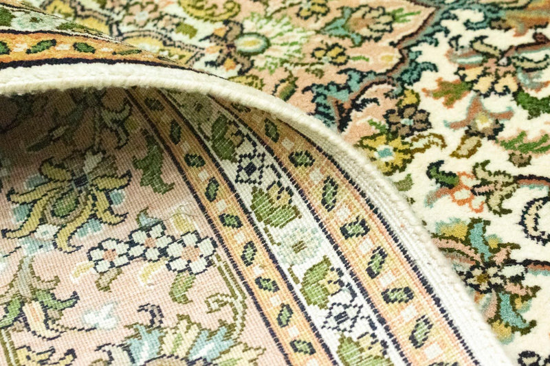 Zijden tapijt - Kashmir Silk - 183 x 125 cm - beige