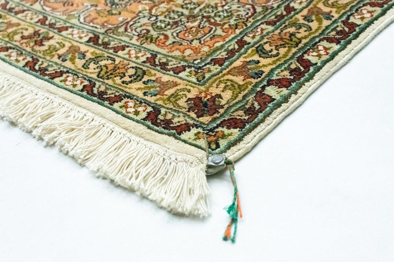 Zijden tapijt - Kashmir Silk - 308 x 217 cm - beige