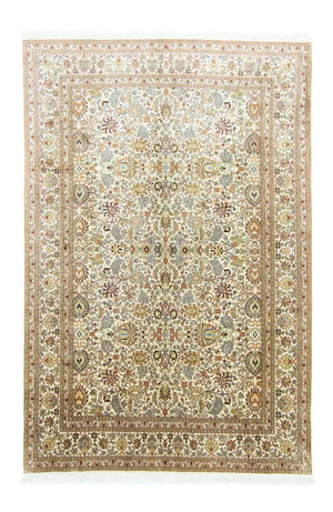 Zijden tapijt - Kashmir Silk - 274 x 184 cm - beige