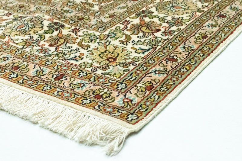 Zijden tapijt - Kashmir Silk - 274 x 184 cm - beige
