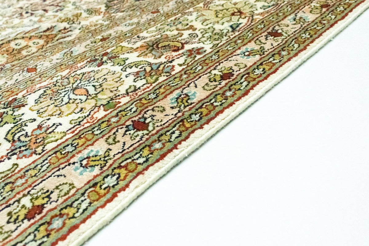 Zijden tapijt - Kashmir Silk - 274 x 184 cm - beige