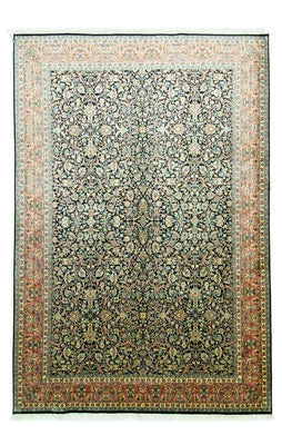 Zijden tapijt - Kashmir Silk - 315 x 214 cm - blauw