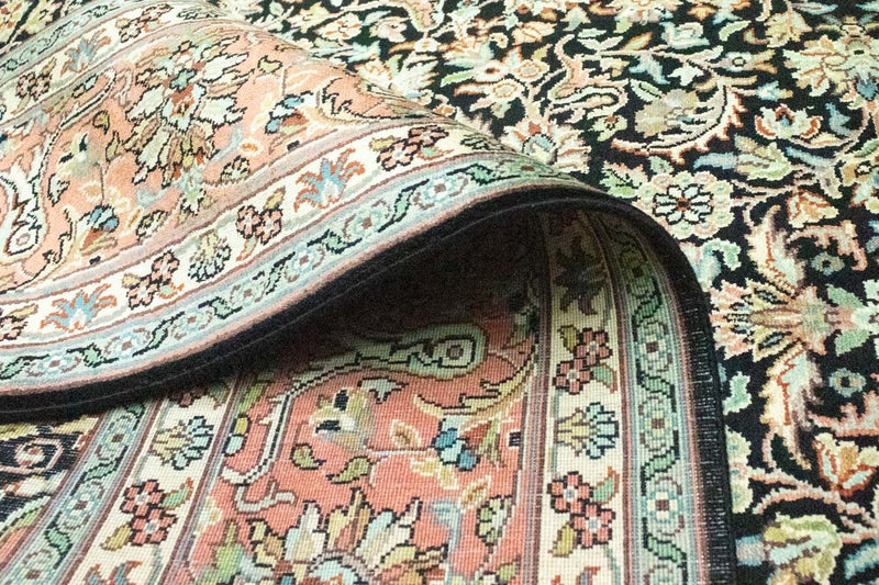 Zijden tapijt - Kashmir Silk - 315 x 214 cm - blauw