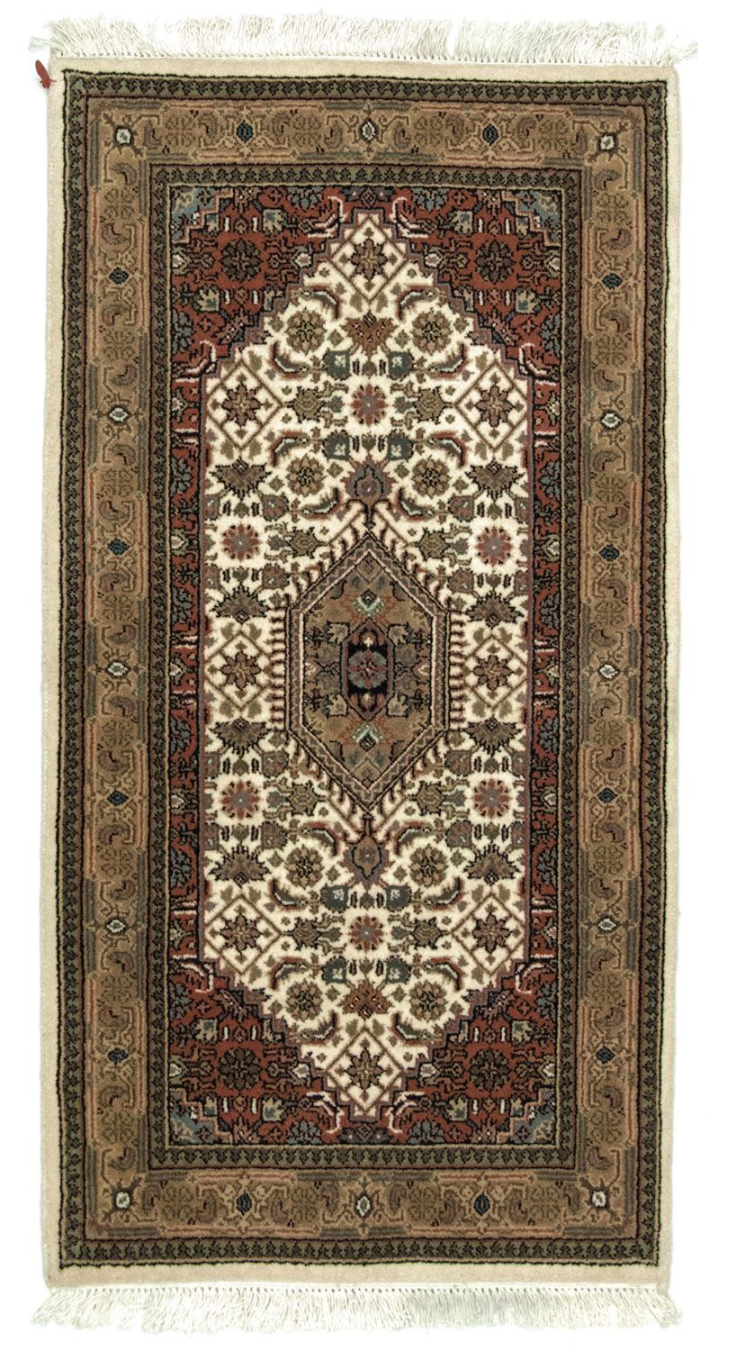 Perzisch tapijt - Bijar - 141 x 74 cm - beige