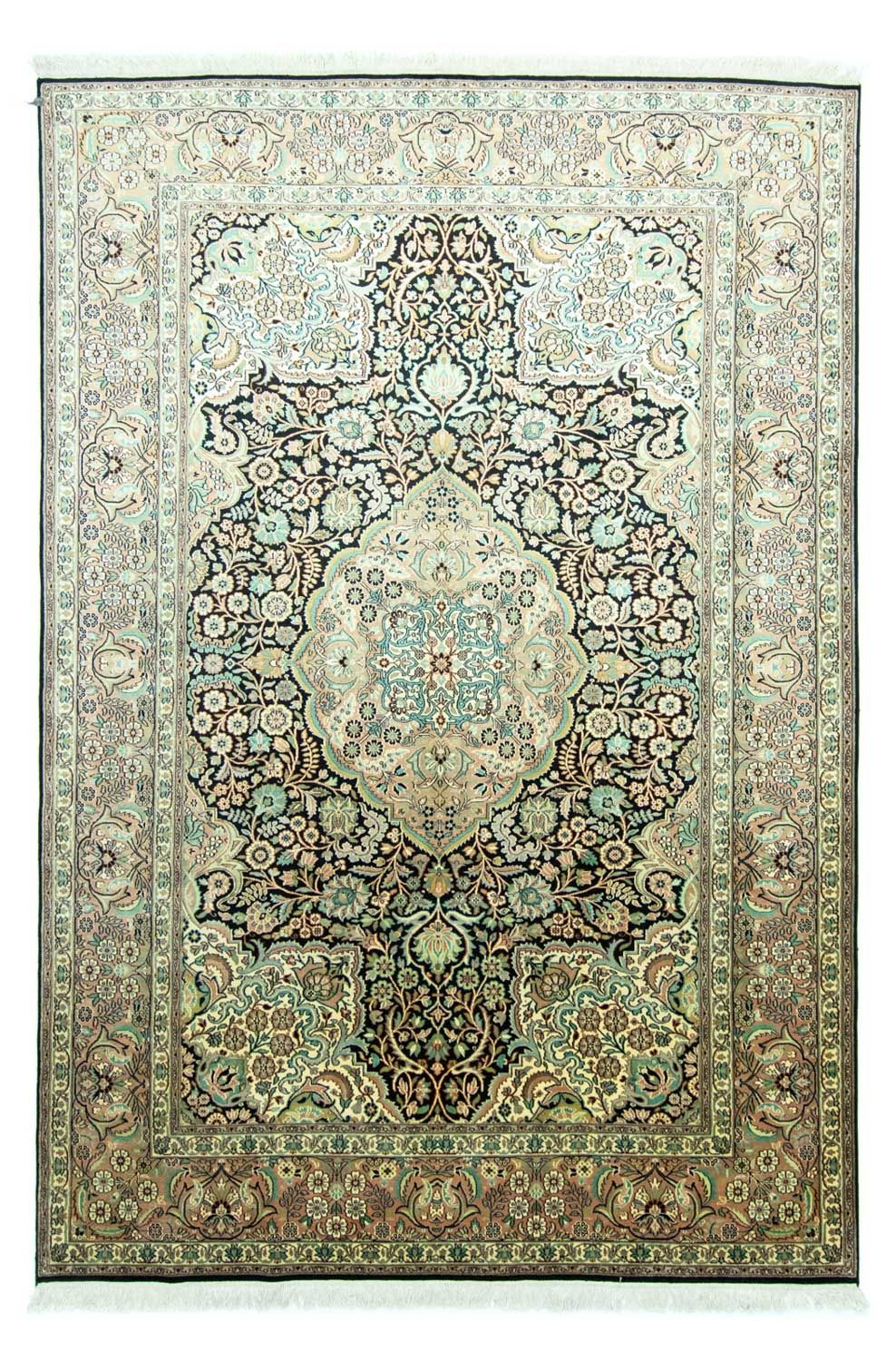 Zijden tapijt - Kashmir Silk - 311 x 213 cm - blauw
