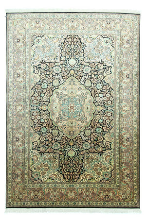 Zijden tapijt - Kashmir Silk - 311 x 213 cm - blauw