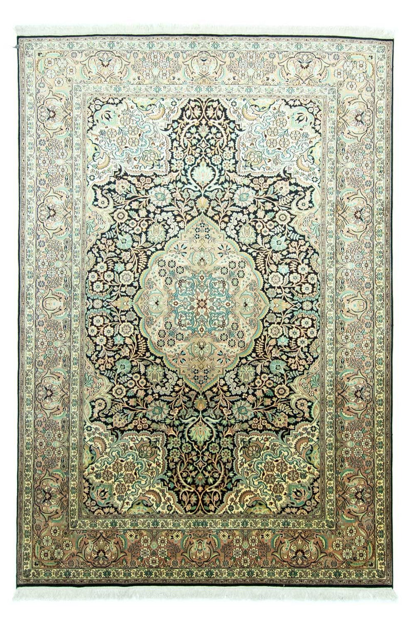 Zijden tapijt - Kashmir Silk - 311 x 213 cm - blauw