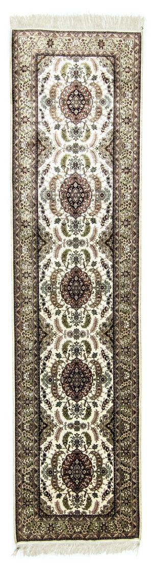 Loper Oosters tapijt - Hereke - 305 x 76 cm - beige