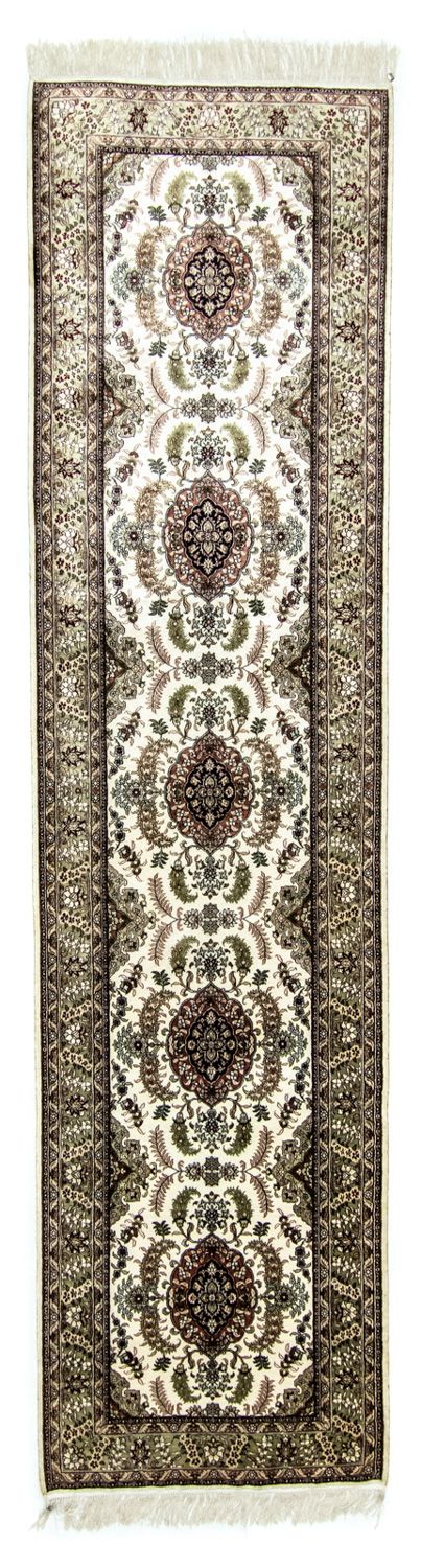 Loper Oosters tapijt - Hereke - 305 x 76 cm - beige
