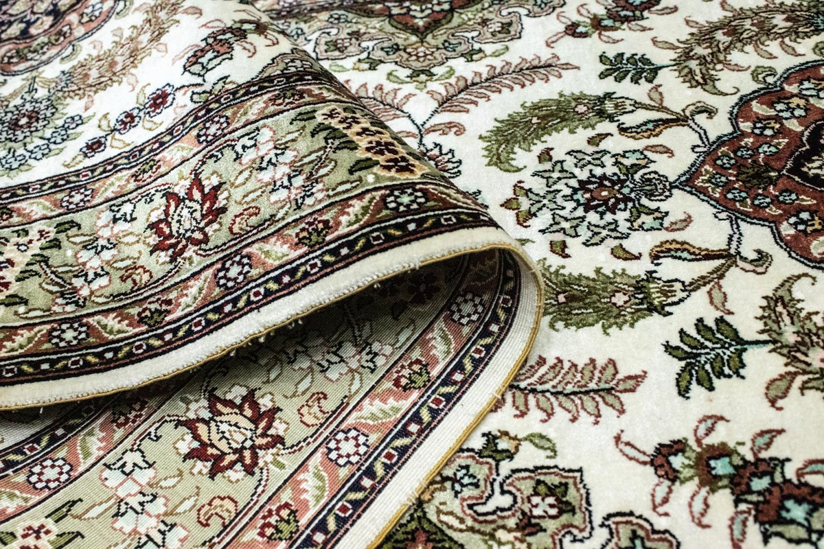 Loper Oosters tapijt - Hereke - 305 x 76 cm - beige