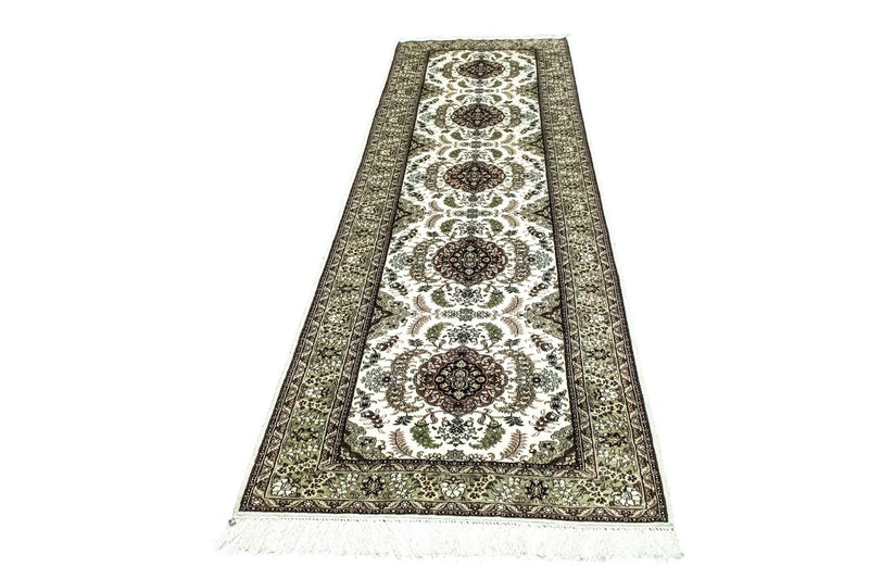 Loper Oosters tapijt - Hereke - 305 x 76 cm - beige
