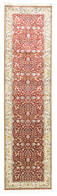 Loper Oosters tapijt - Hereke - 300 x 78 cm - rood