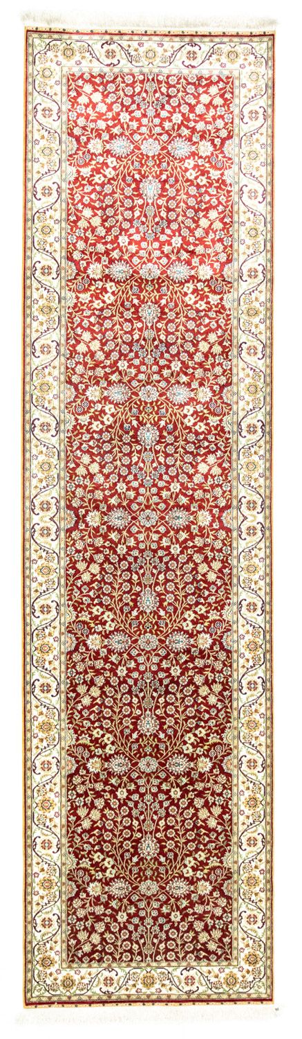 Loper Oosters tapijt - Hereke - 300 x 78 cm - rood