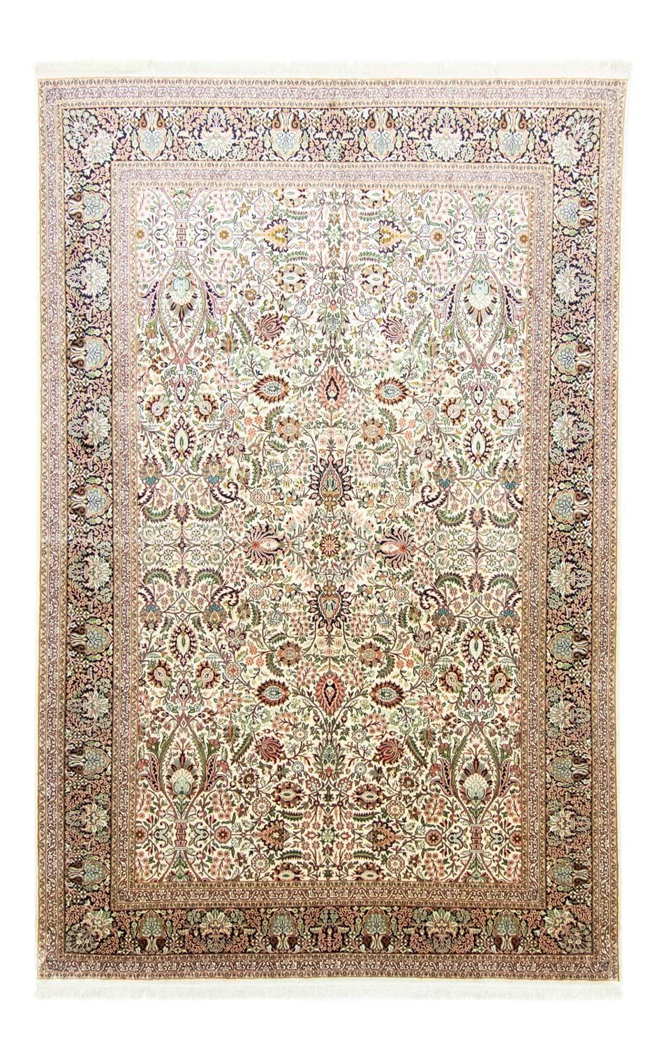 Zijden tapijt - Kashmir Silk - 316 x 211 cm - beige