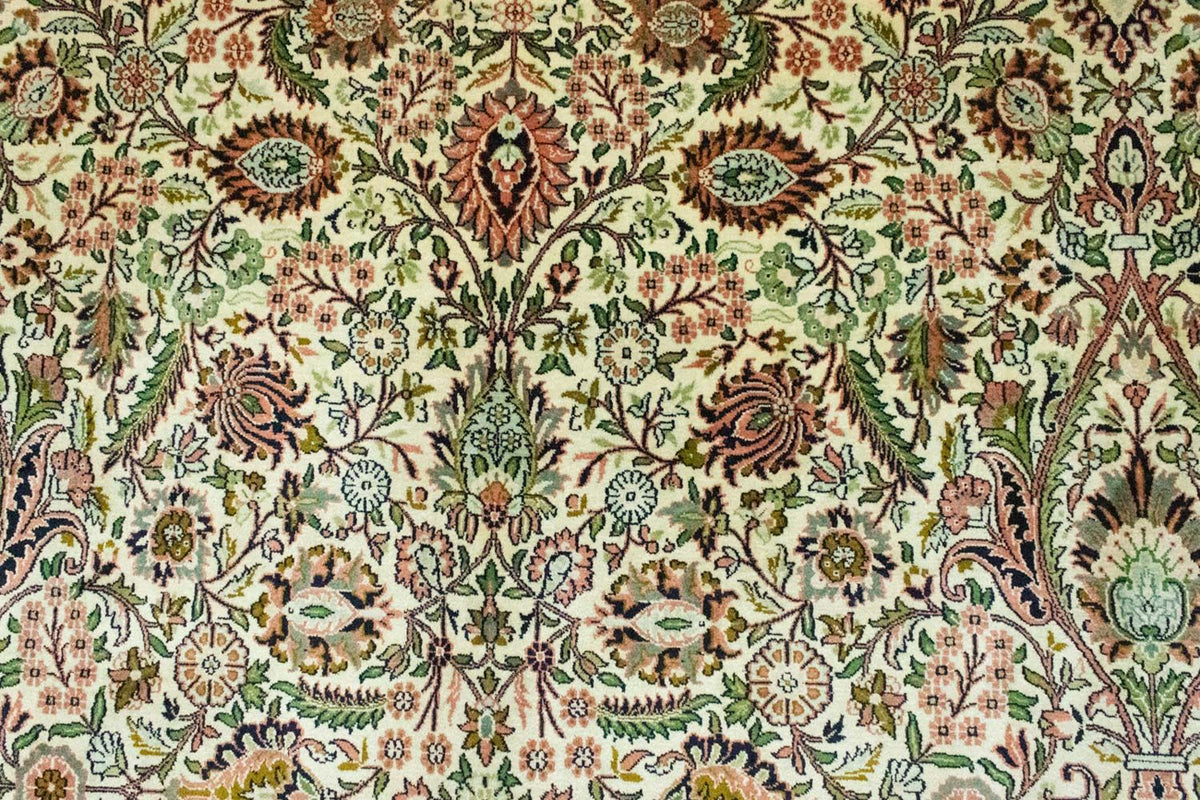 Zijden tapijt - Kashmir Silk - 316 x 211 cm - beige