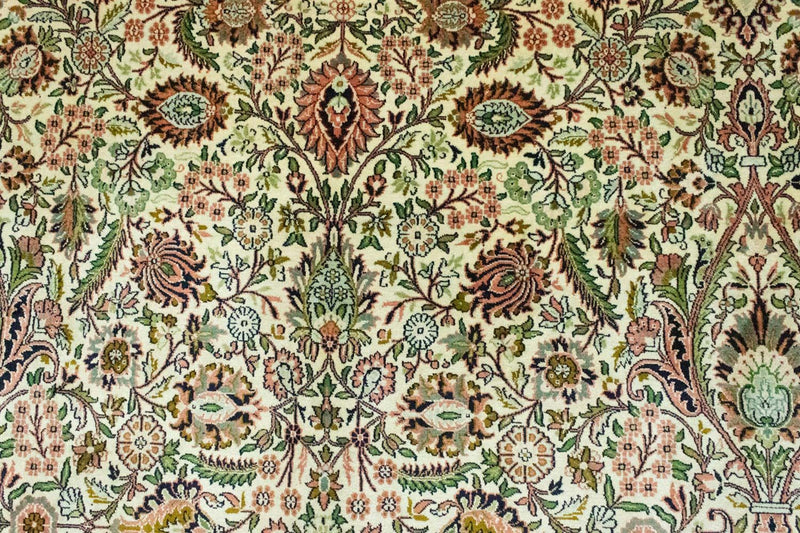 Zijden tapijt - Kashmir Silk - 316 x 211 cm - beige