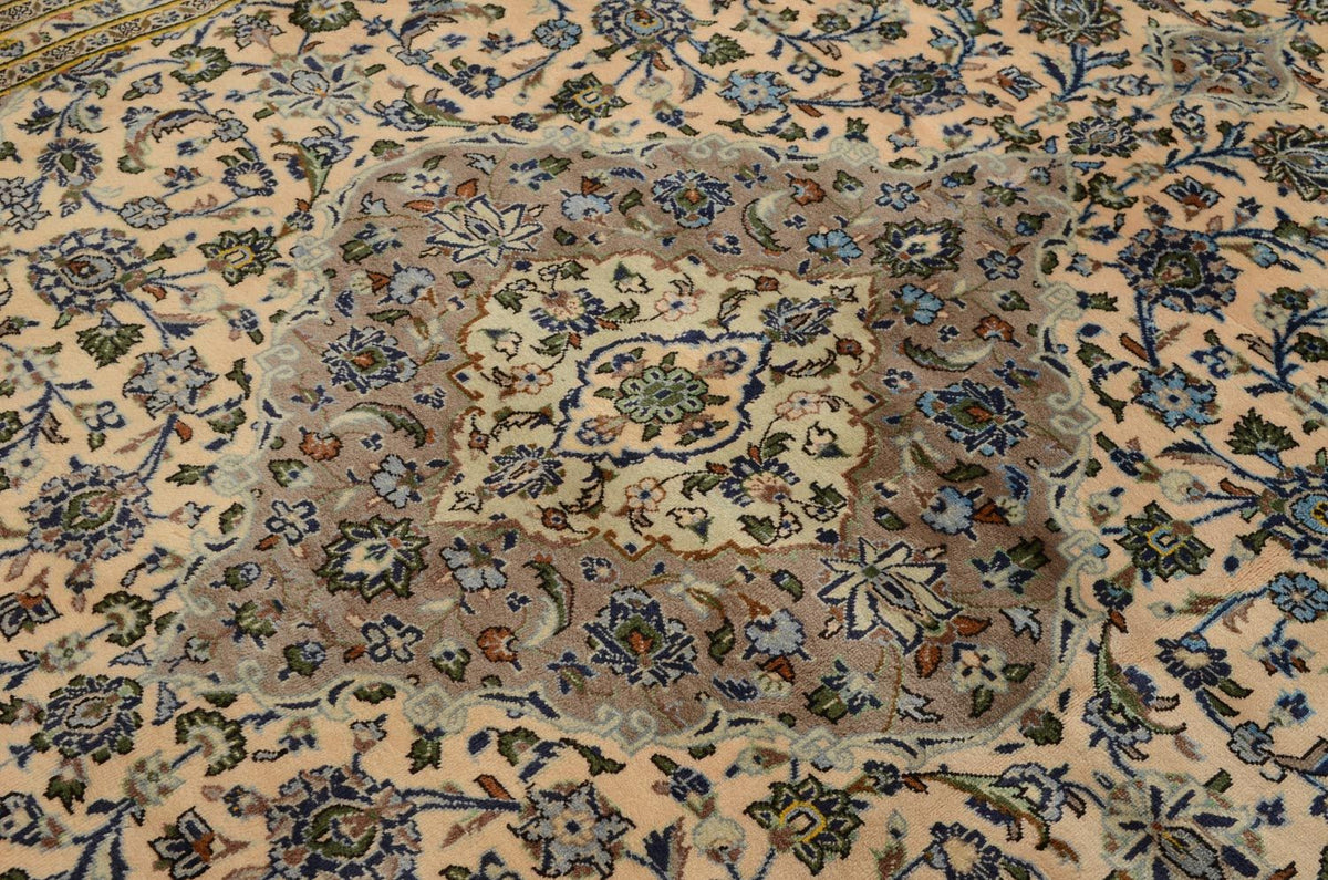 Perzisch tapijt - Keshan - 341 x 237 cm - beige