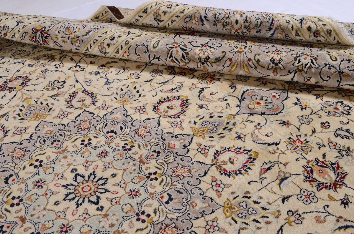 Perzisch tapijt - Keshan - 351 x 253 cm - beige