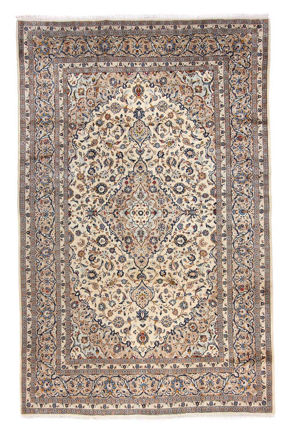 Perzisch tapijt - Keshan - 379 x 241 cm - beige