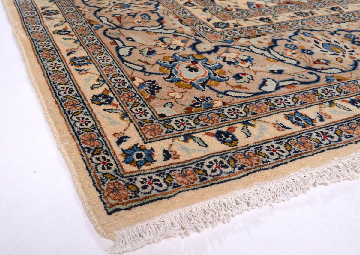 Perzisch tapijt - Keshan - 379 x 241 cm - beige