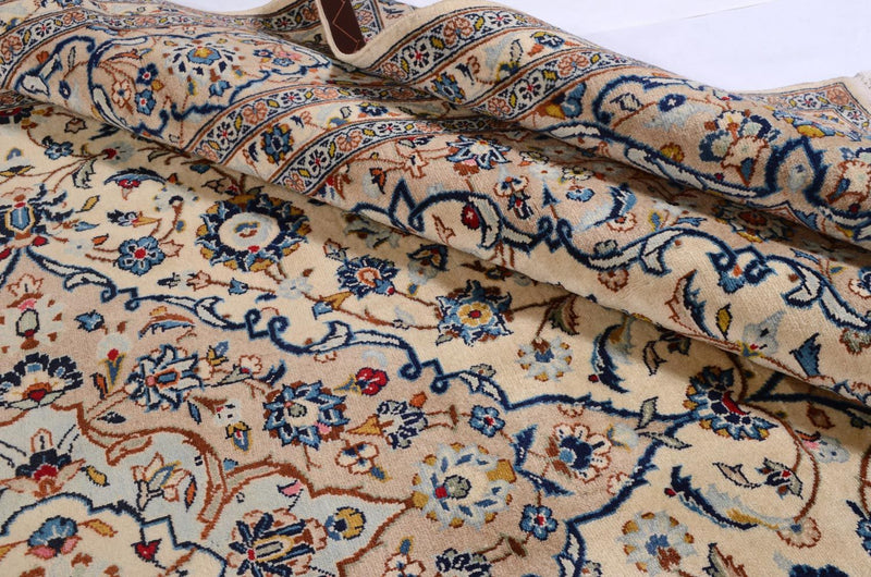 Perzisch tapijt - Keshan - 379 x 241 cm - beige