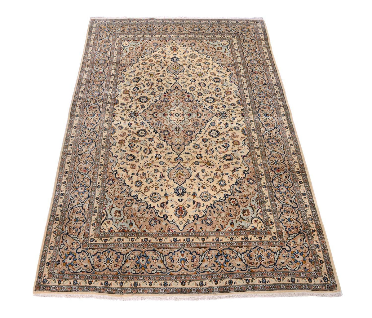 Perzisch tapijt - Keshan - 379 x 241 cm - beige