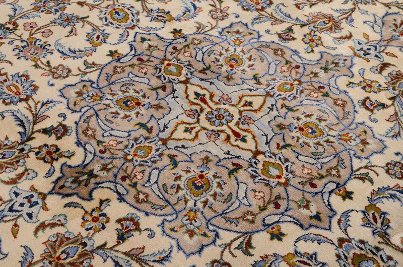 Perzisch tapijt - Keshan - 342 x 243 cm - beige