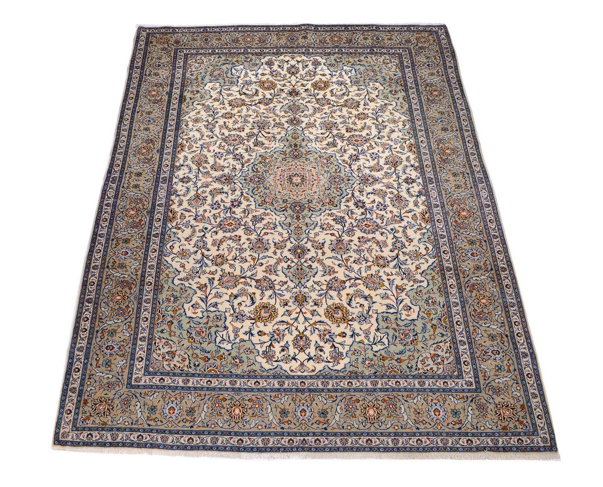 Perzisch tapijt - Keshan - 398 x 300 cm - beige