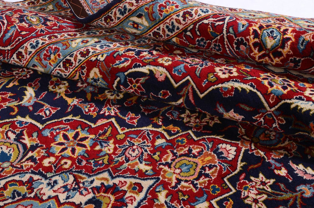 Perzisch tapijt - Keshan - 368 x 246 cm - blauw