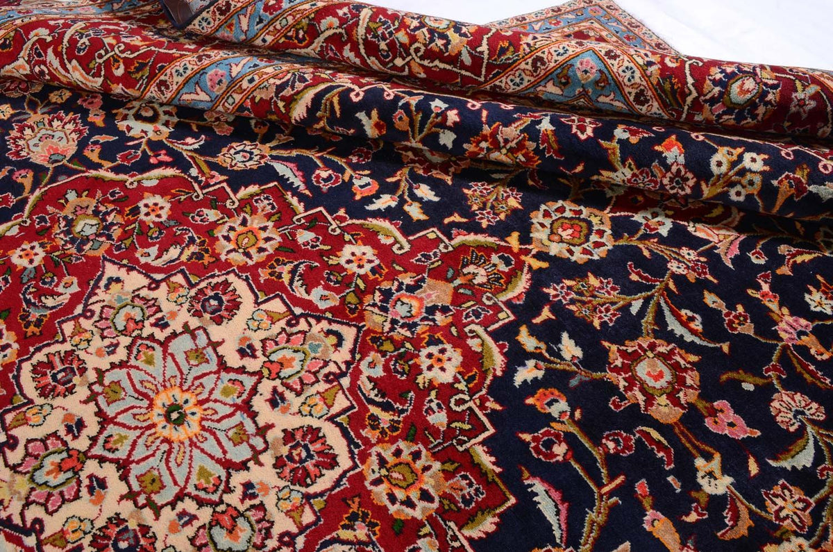 Perzisch tapijt - Keshan - 403 x 290 cm - blauw