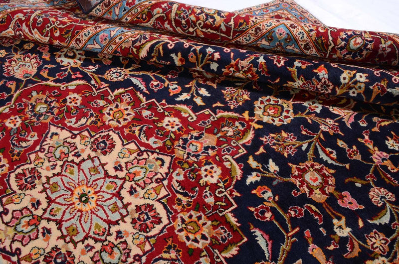 Perzisch tapijt - Keshan - 403 x 290 cm - blauw