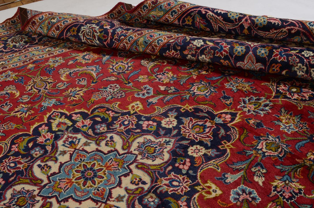 Perzisch tapijt - Keshan - 353 x 244 cm - rood
