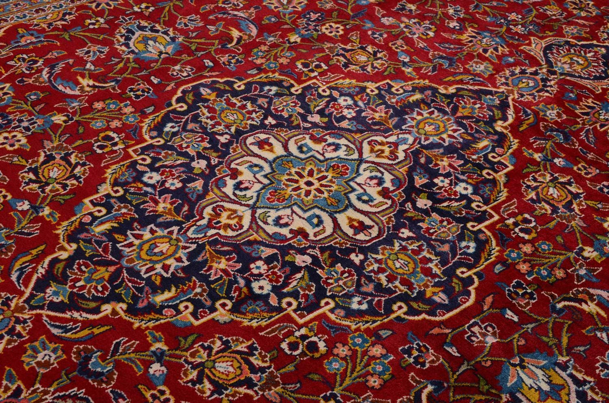 Perzisch tapijt - Keshan - 378 x 253 cm - rood